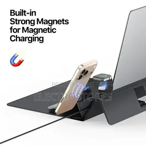 Leather Laptop Bag 13.6 to 14 Inch Wireless Charger Foldable Stand