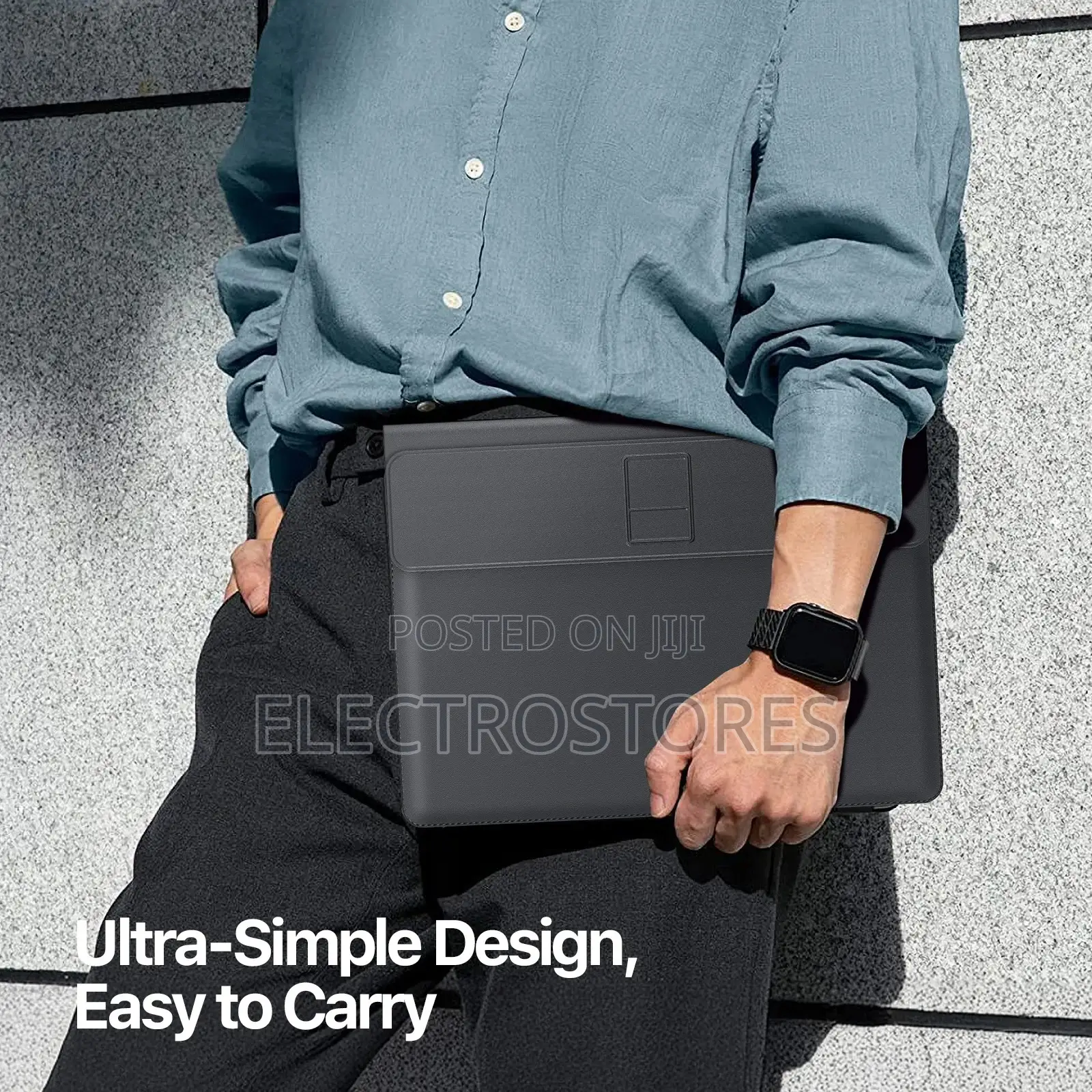 Leather Laptop Bag 13.6 to 14 Inch Wireless Charger Foldable Stand
