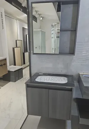 Grey Marble Vanity Cabinet Available