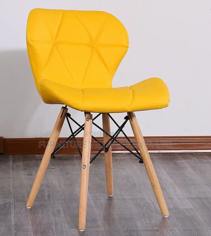 Home Chair; Modern Pu Leather Chair With Wooden Frame