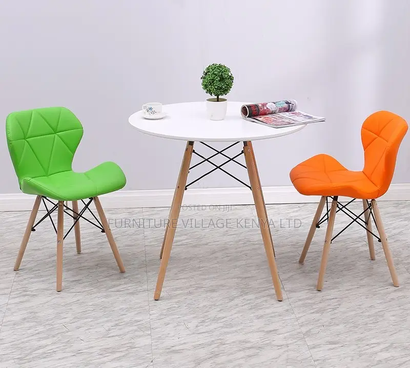 Home Chair; Modern Pu Leather Chair With Wooden Frame