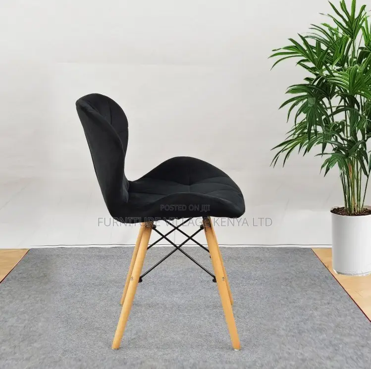 Home Chair; Modern Pu Leather Chair With Wooden Frame