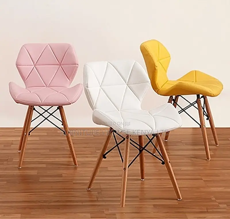 Home Chair; Modern Pu Leather Chair With Wooden Frame