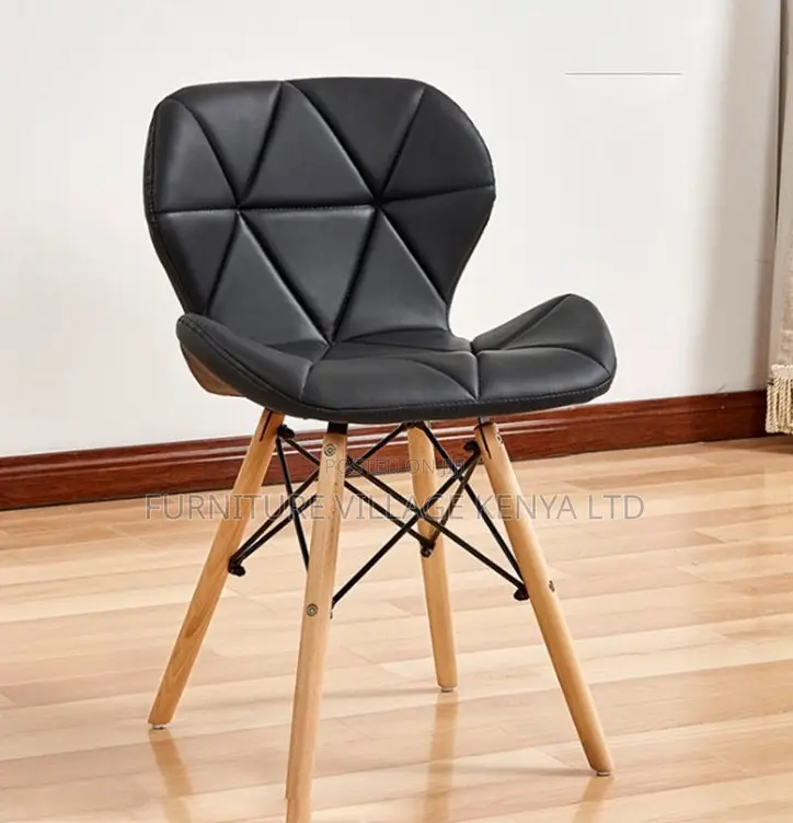 Home Chair; Modern Pu Leather Chair With Wooden Frame