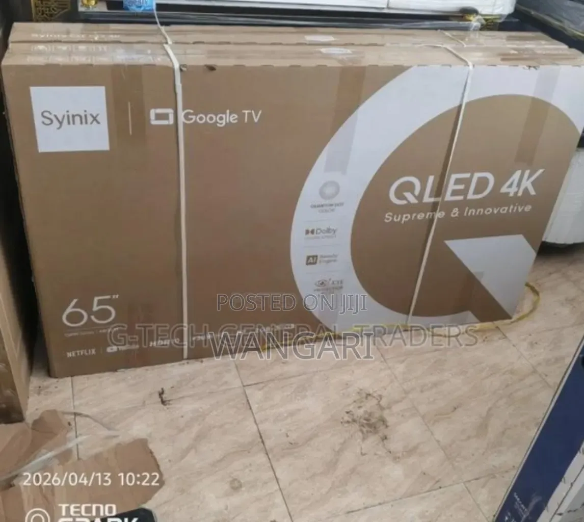 With Bluetooth Original Syinix 65inch Qled.