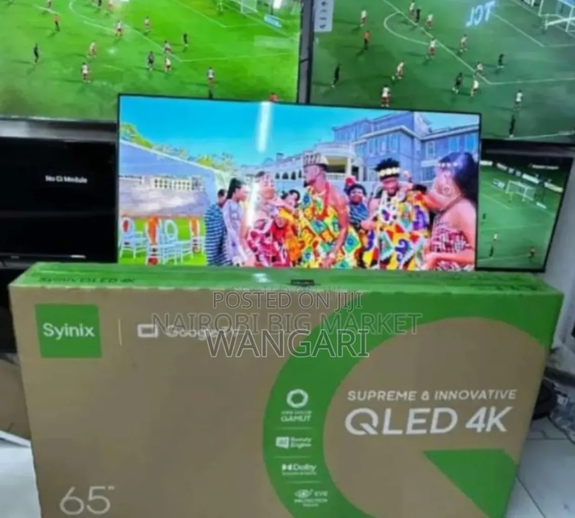 Restocked Stock, New Syinix 65inch Qled