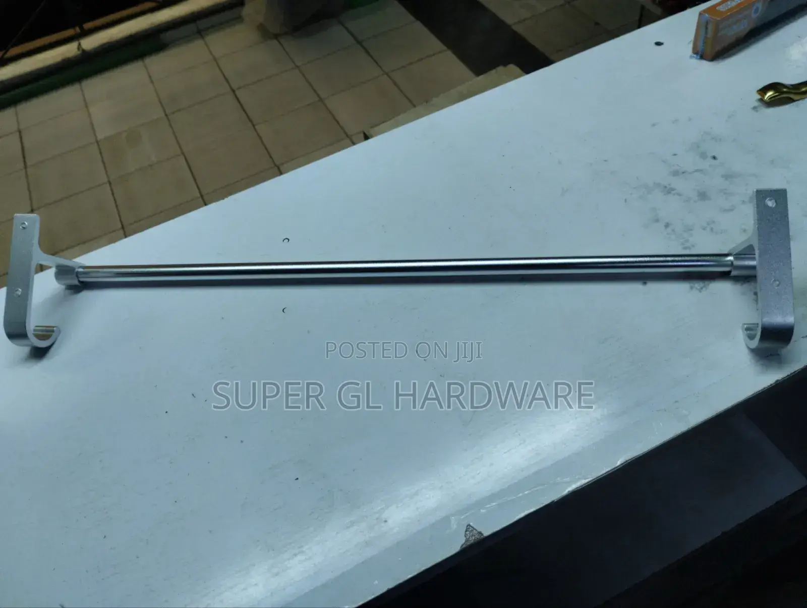 Single Towel Bar With Hooks