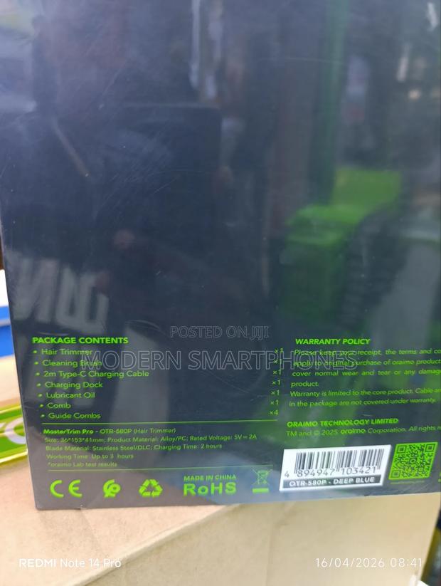 Oraimo Mastertrim Pro Zerogap Brushless Hair Trimmer - thumbnail 3