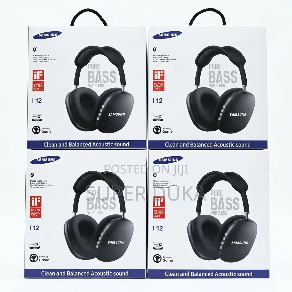 Samsung I12 Pure Bass Wireless Over-Ear Bluetooth Gaming Headphones