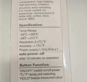 Digital Food Thermometer