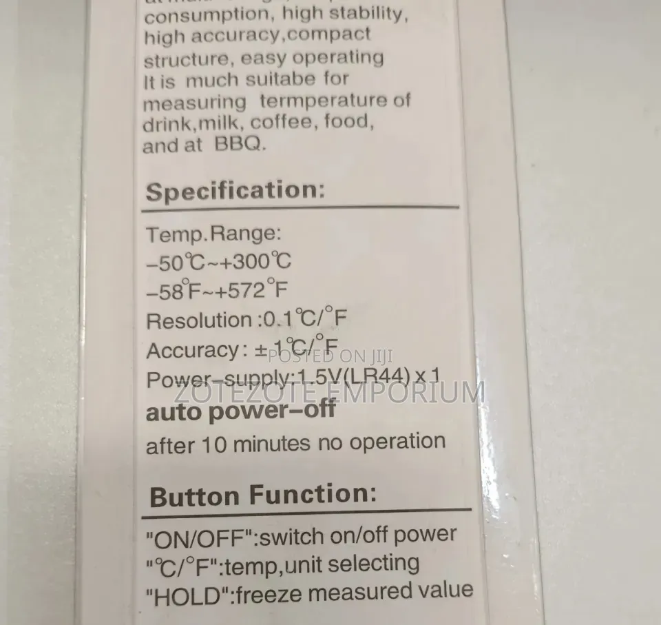 Digital Food Thermometer
