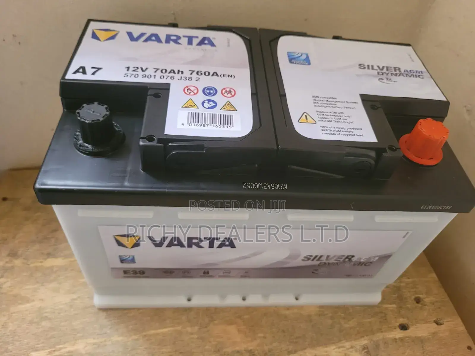 Varta A7 Din70mf Agm Car Battery