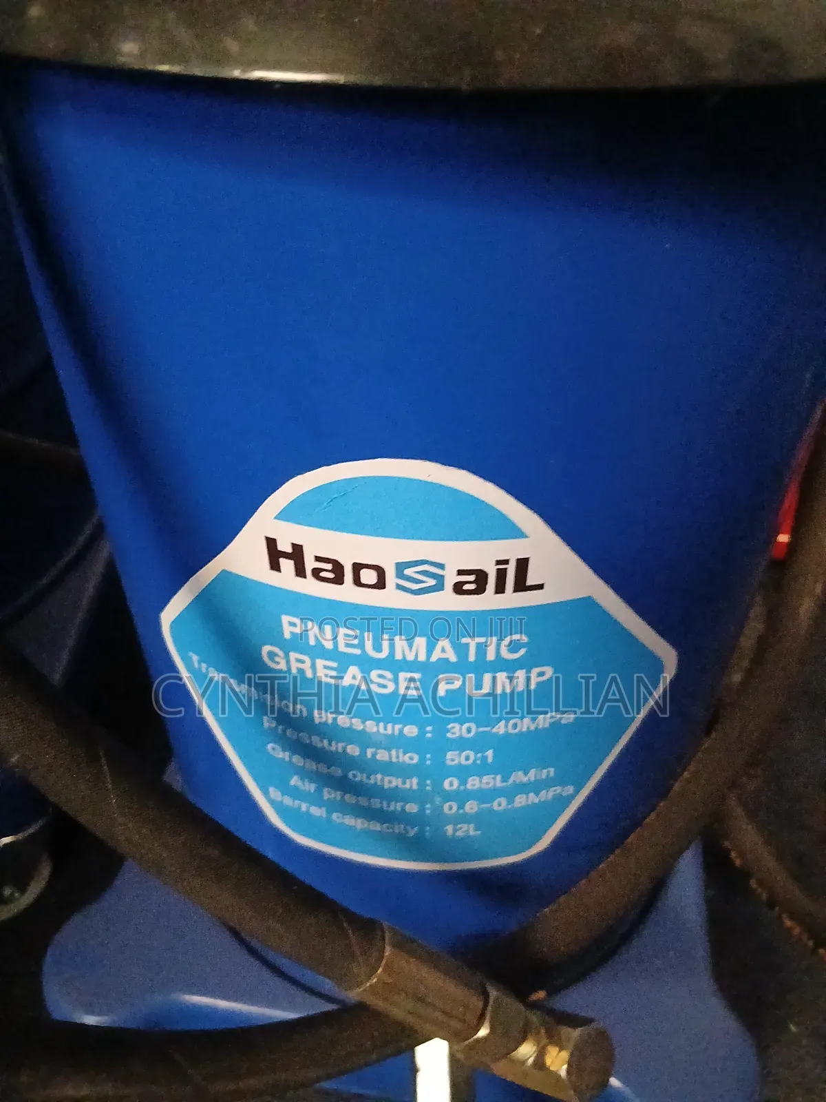 Phenumatic Grease Bucket 12litres
