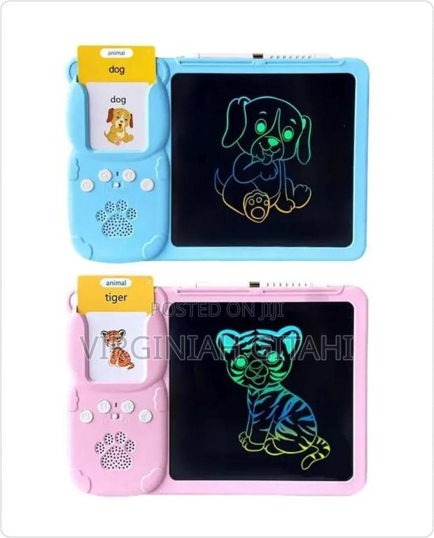 Pink ,& Blueflashcard And Writing Board