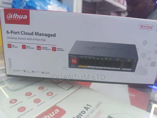 Dahua 6-Port Cloud Managed Desktop Switch With 4-Port Poe -Cs4006