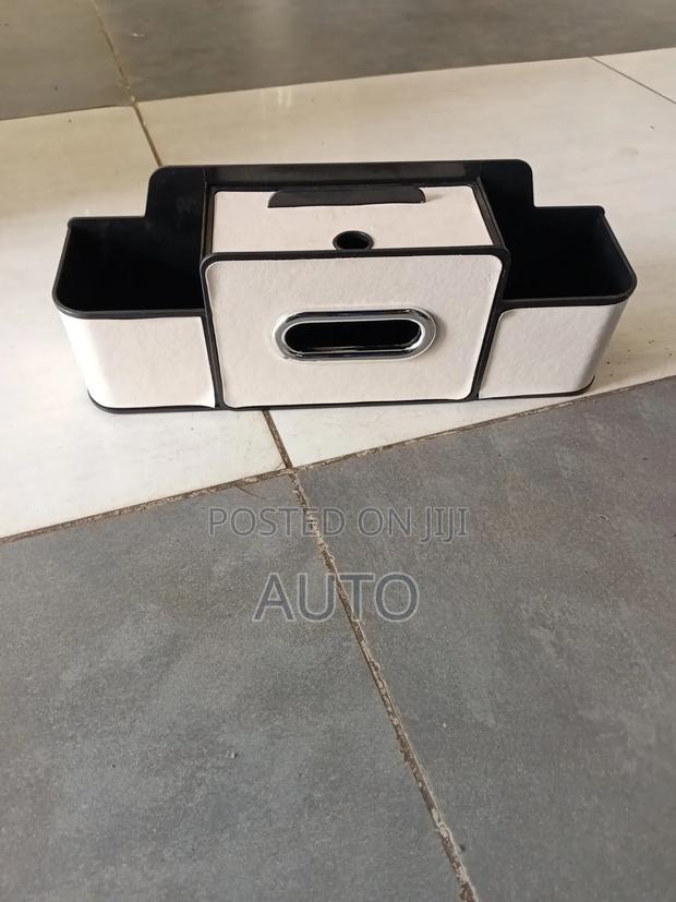 Car Seat Organizer With Tissue Holder Storage Compartments