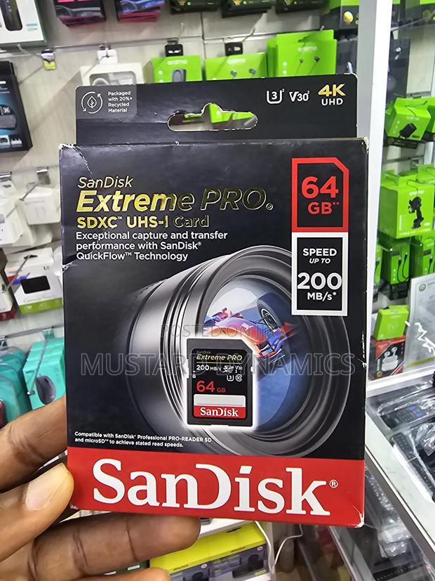 64gb- Sandisk 140mb/S Speed Sd Card