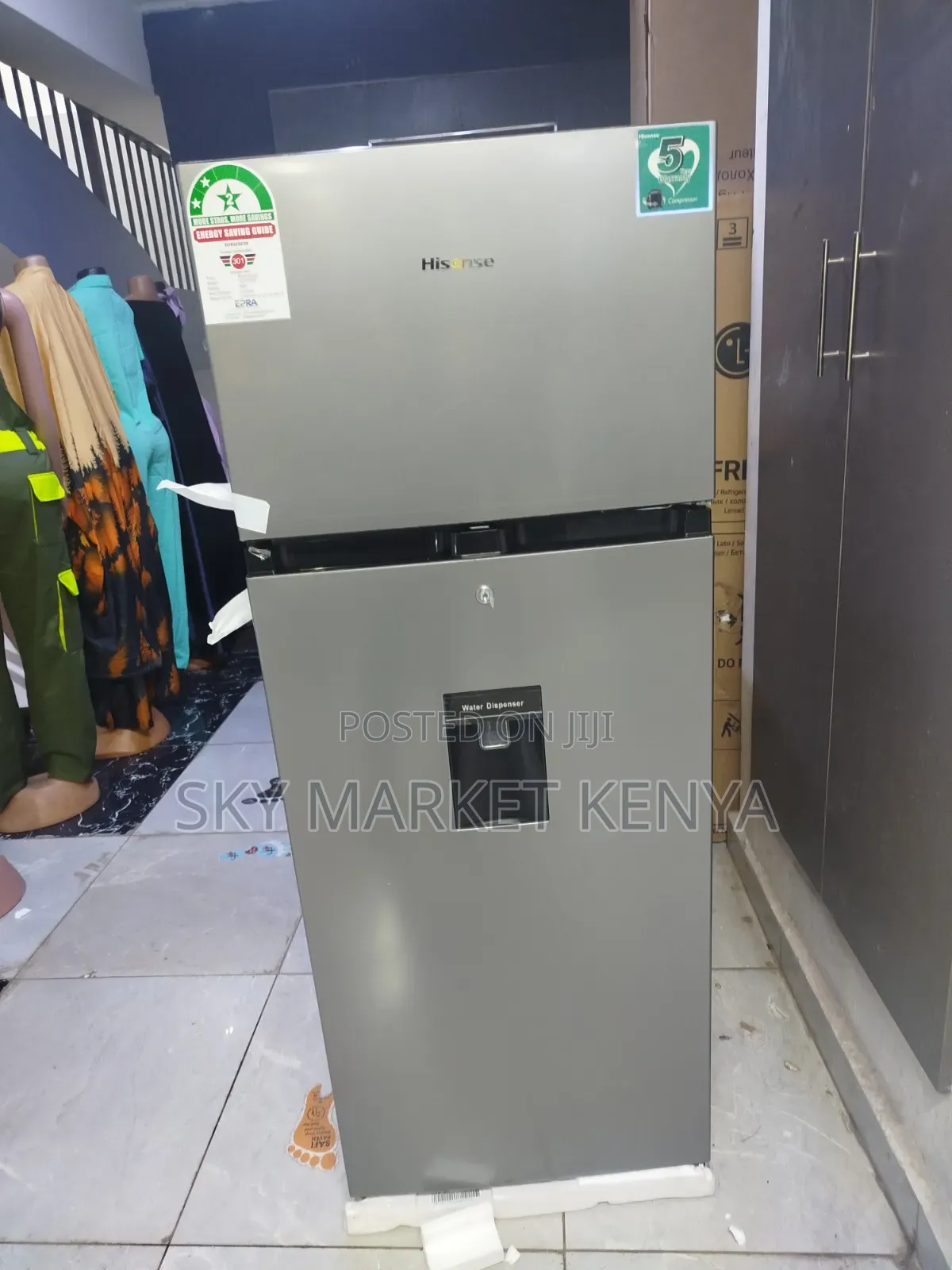 Hisense 205 Litres Fridge Double Door Ref205 With Water Dispenser