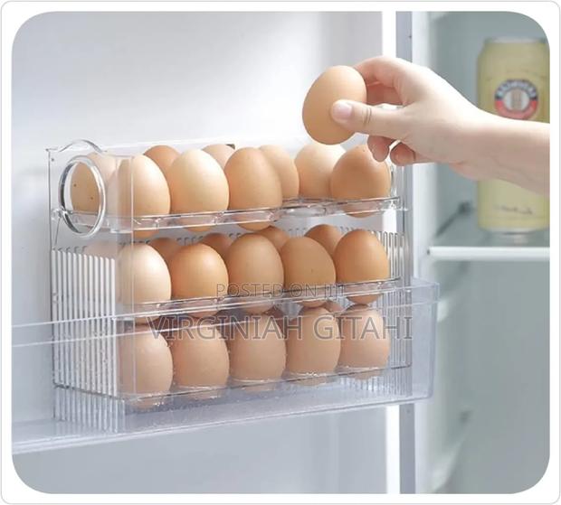 *3 Layer Aclyric 30 Egg Storage Fridge Box - main view