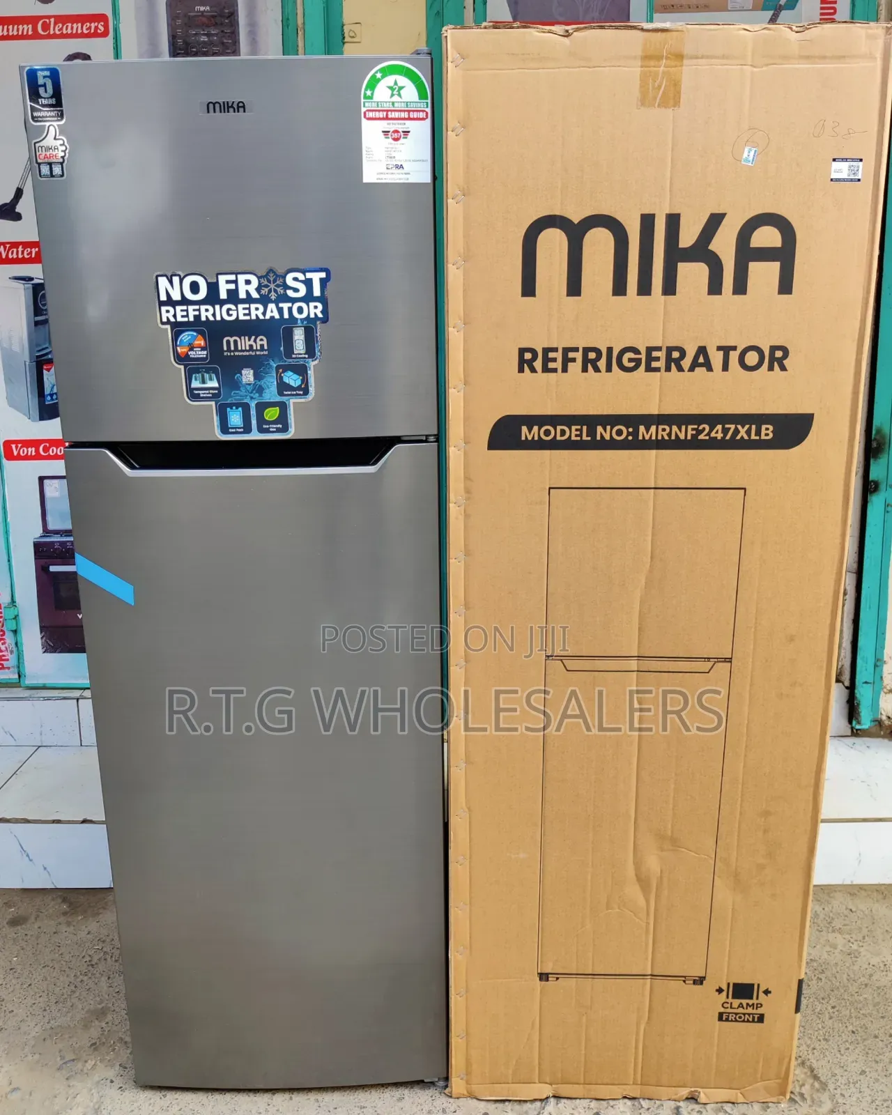 Mika 247 Litres Frost Free Double Door Refrigerator