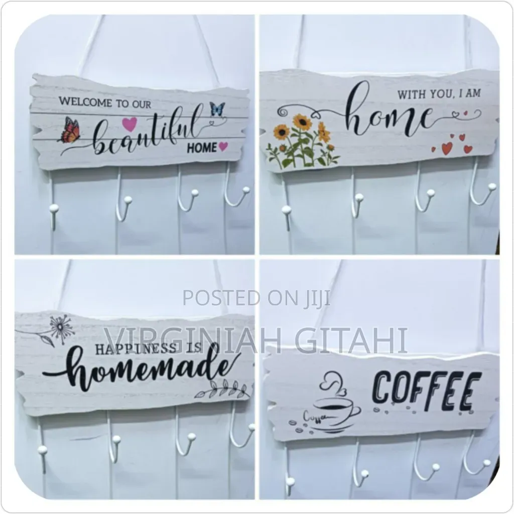 Wooden Wall Hanging Multipurpose Hooks