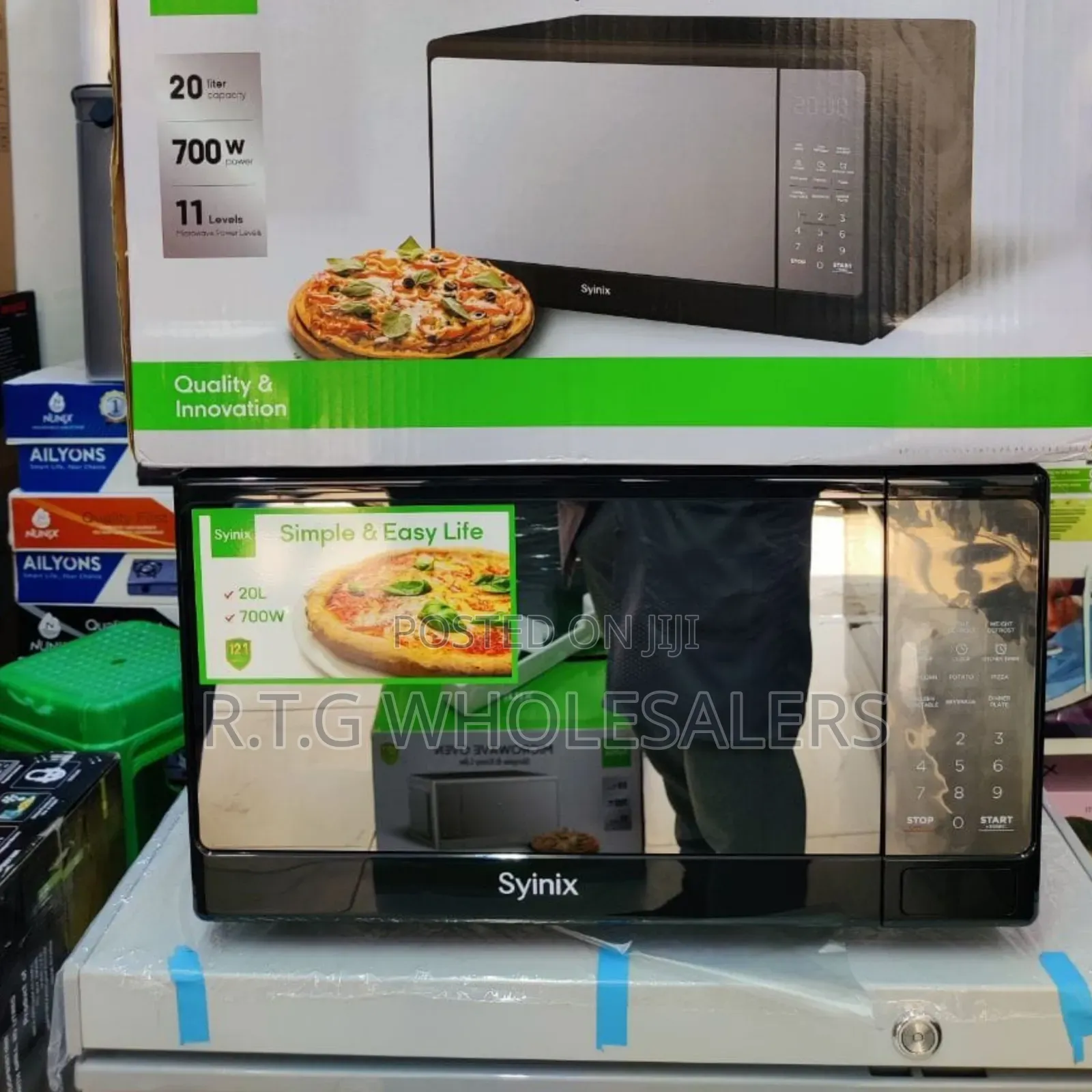 Synix 20l Microwave Oven With Digital Controls