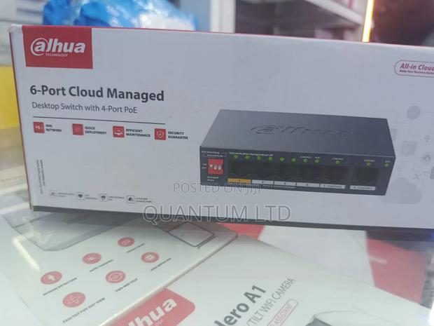 4-Port Poe Dahua 6-Port Cloud Managed Desktop Switch