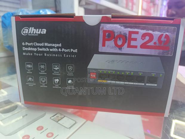 4-Port Poe Dahua 6-Port Cloud Managed Desktop Switch - thumbnail 2