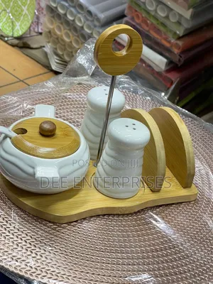Sugar/Serviette/Shakers Set