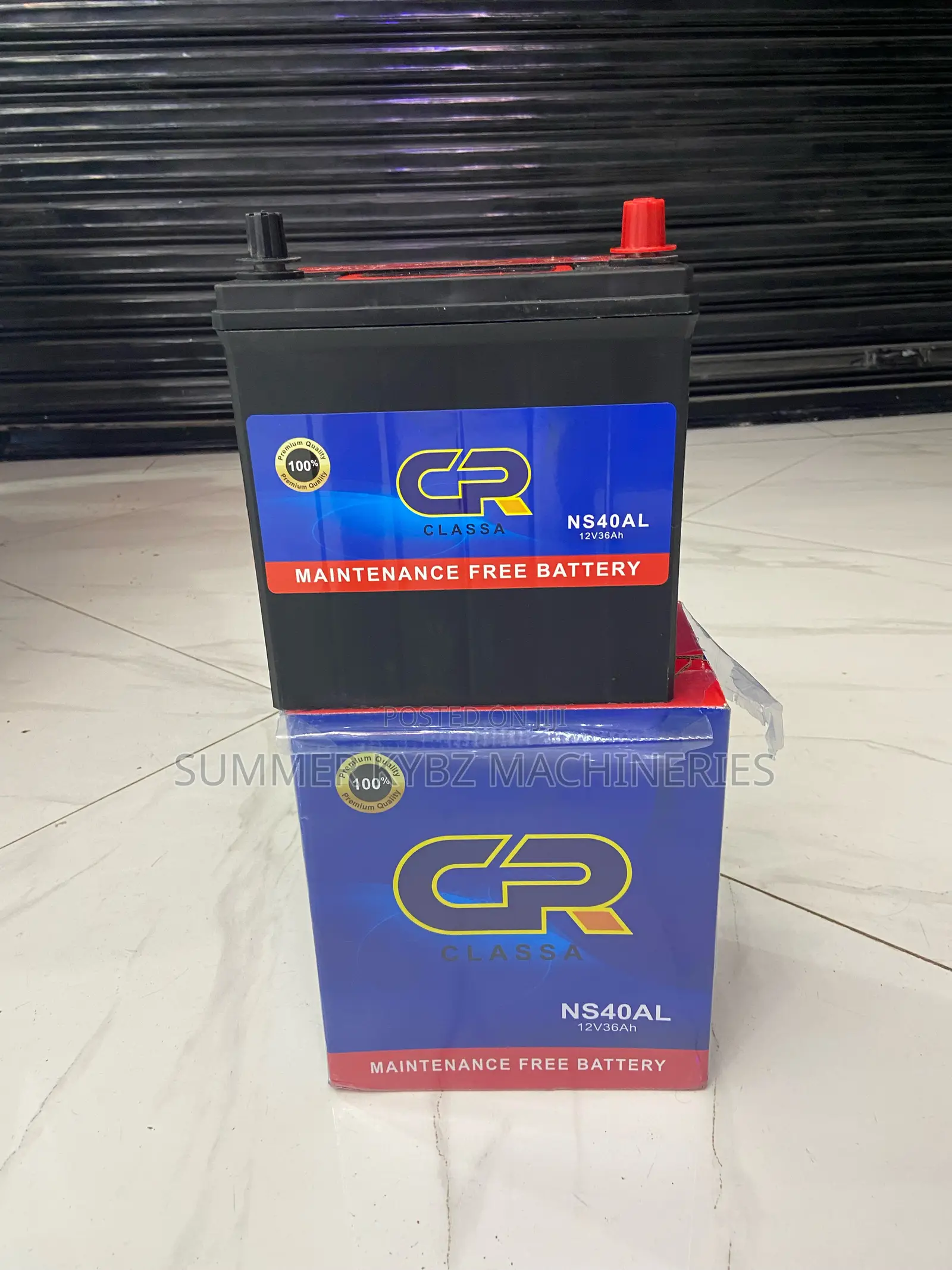 Maintenance Free Car Battery, Cr Ns40. 12v/ 36ah