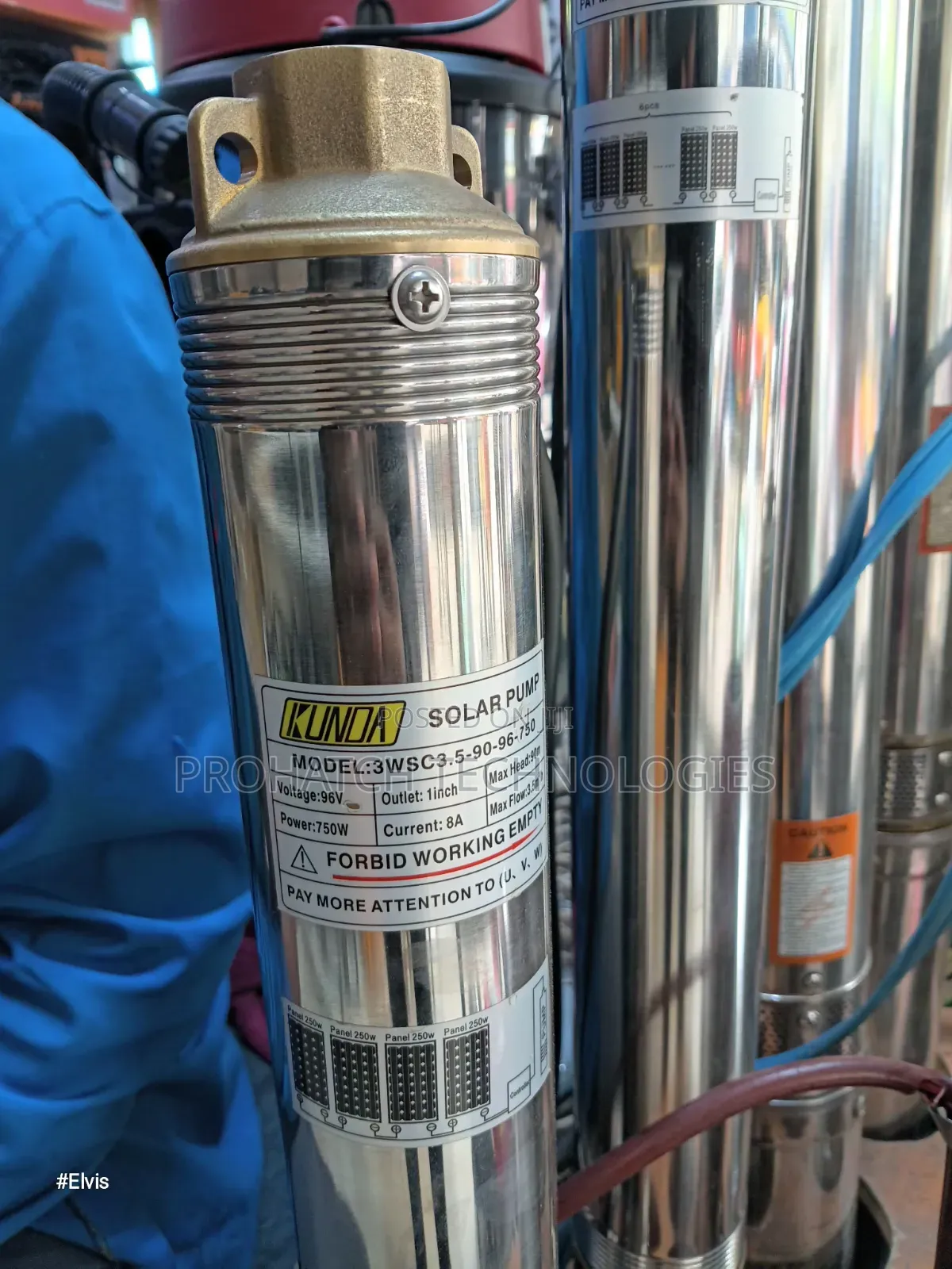 Kunda 96v 750watts Solar Submersible Water Pump