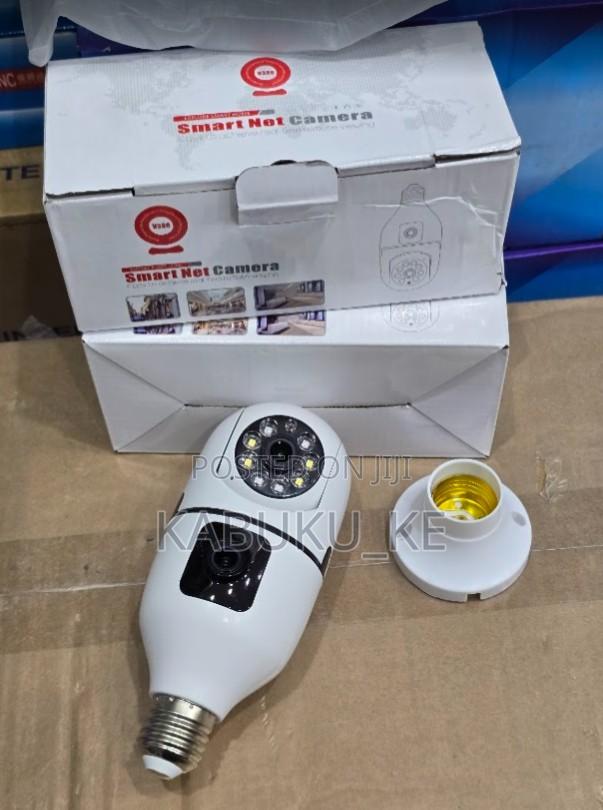 Bulb V380 Pro Dual Lens Nanny Camera Bulb Camera