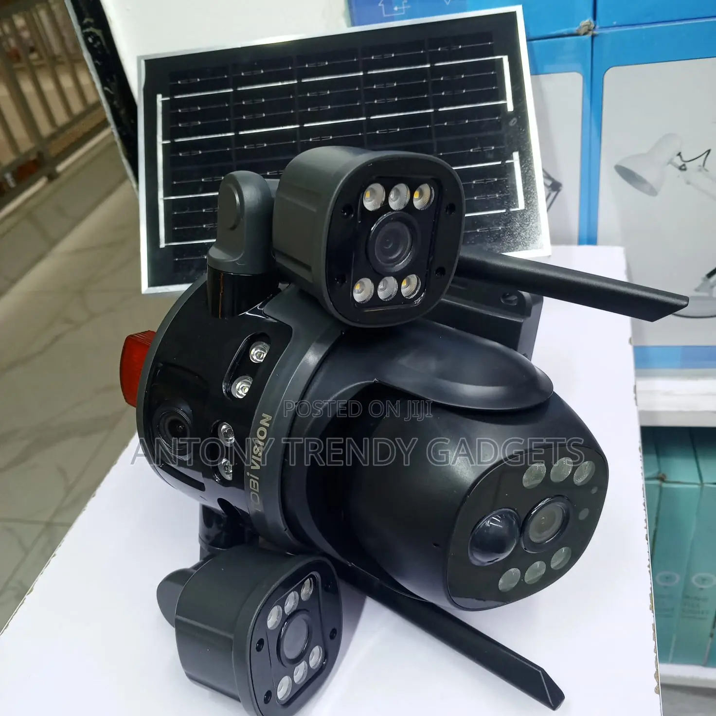 Outdoor Solar CCTV Camera 360° PTZ Two Way Audio