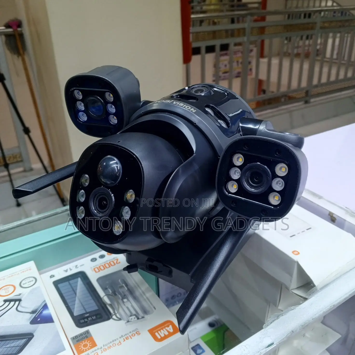 Outdoor Solar CCTV Camera 360° PTZ Two Way Audio
