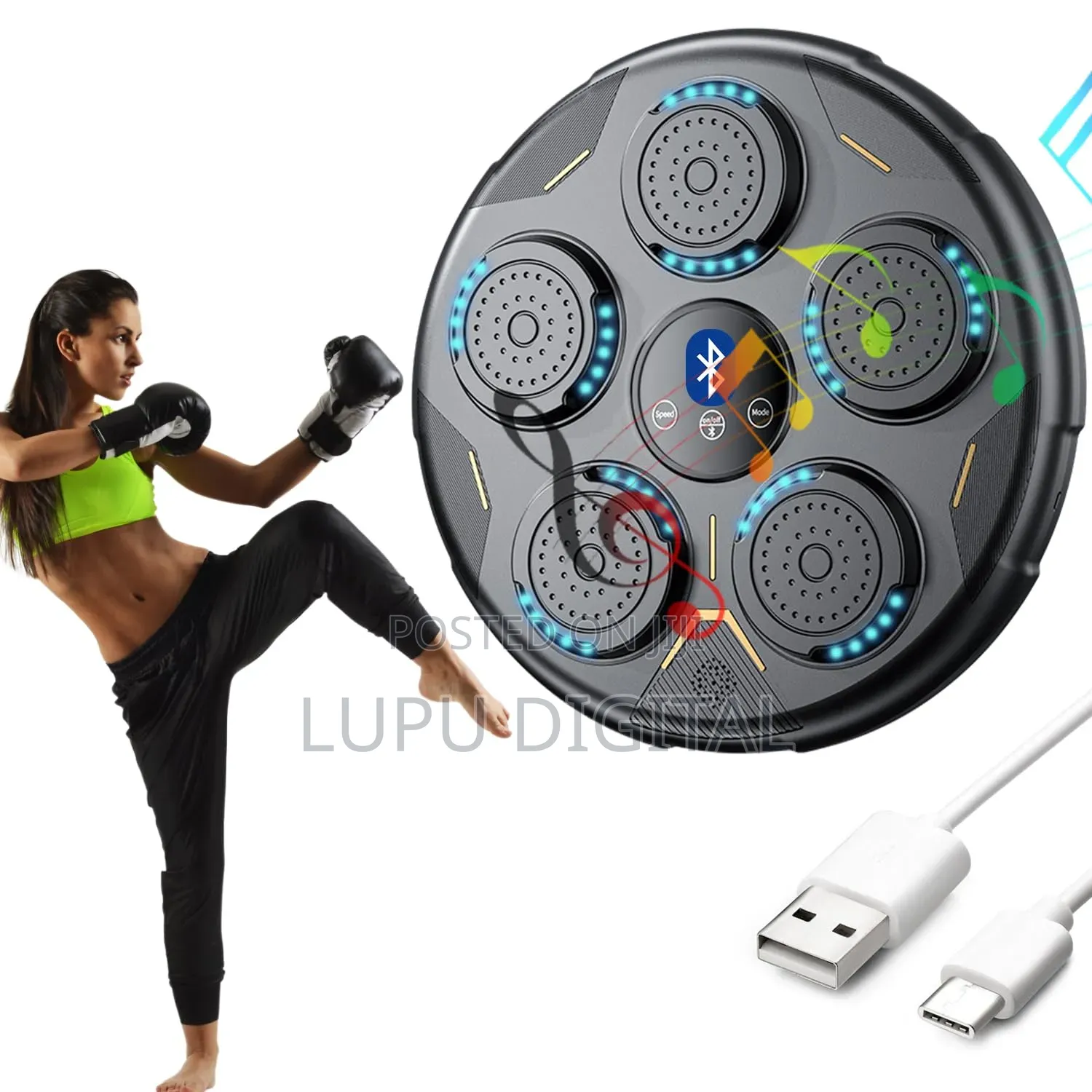 Bluetooth Wall Mounted Punch Boxing Trainer Withleddisplay/Boxing Pad