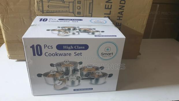 Smart Raha Life 10-Piece Cookware Set – Stainless Steel