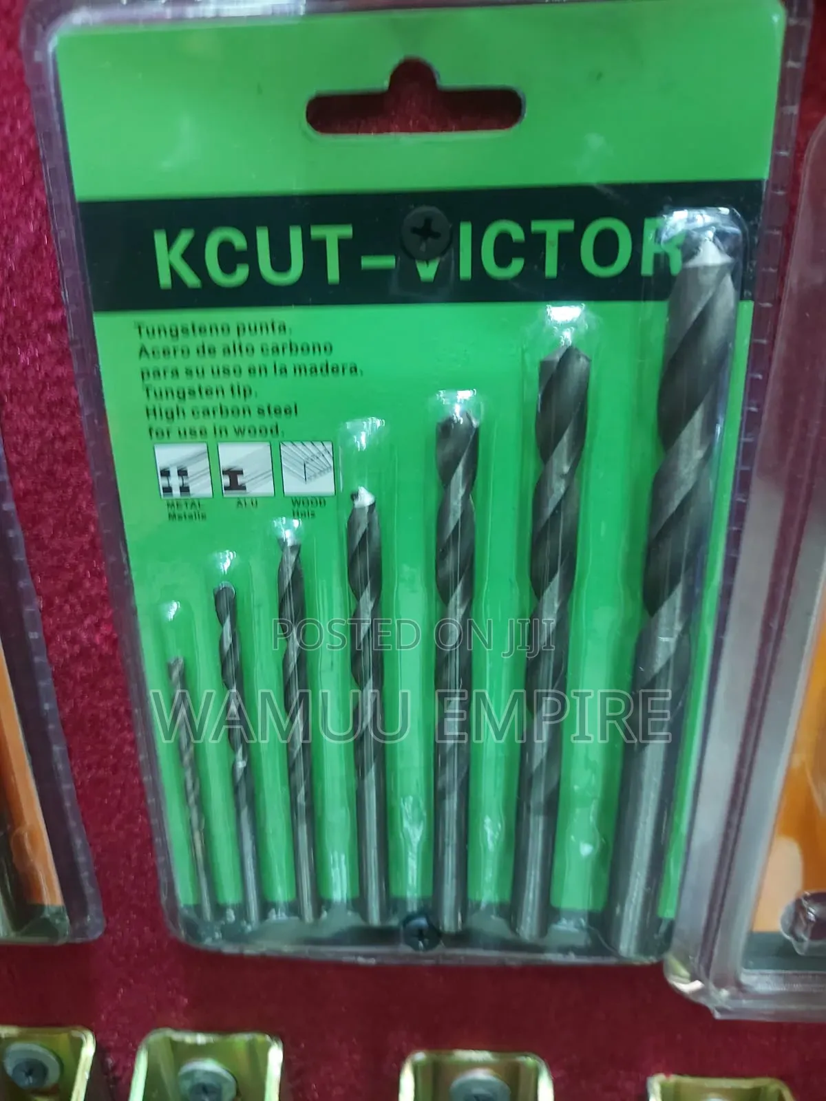 Kcut-Victor Tungsten Tip High Carbon Steel Wood Drill Bit Set