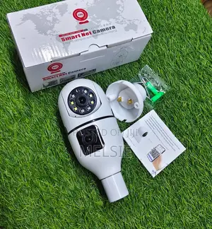 Dual Lens Wireless Bulb CCTV Camera