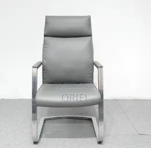 Office Chair : Executive Sled Base Gray Office Waiting Chair