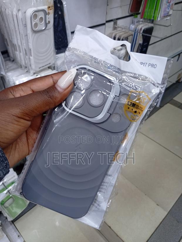 Grey Silicone Phone Case Designed for an iPhone 17 Pro - thumbnail 2
