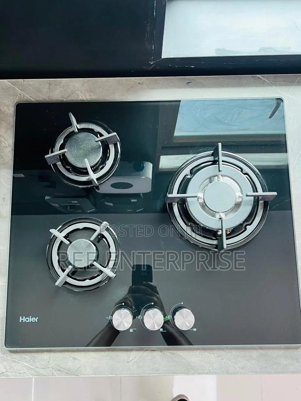 The Haier HCG-S603bb Is a 3-Burner Built-in Gas Cooker - main view