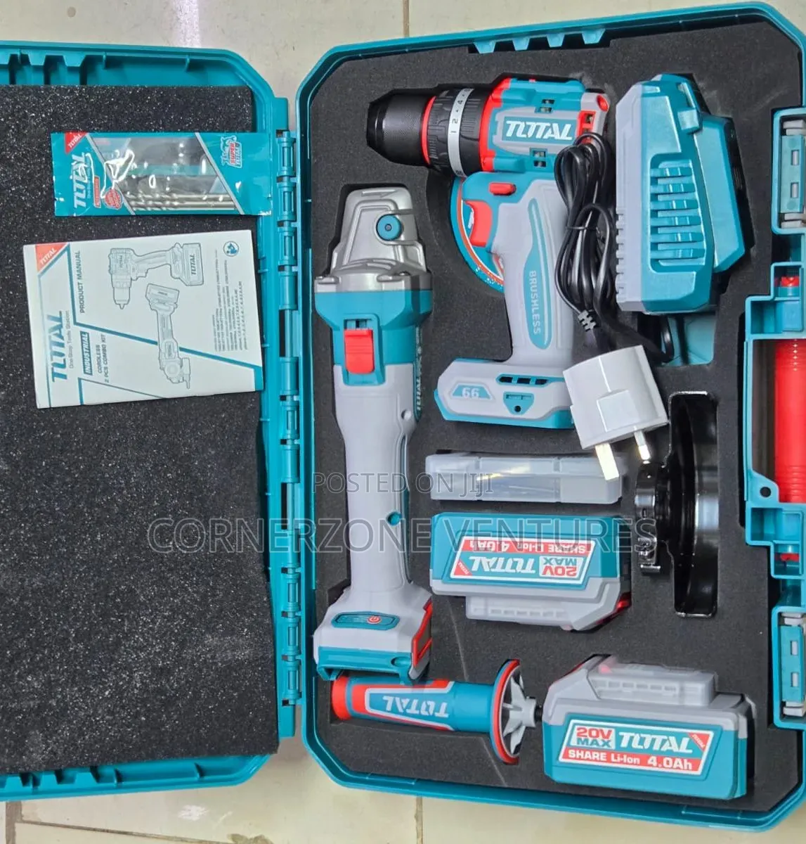 Total Cordless 2pcs Combo Kit/ Cordless Combo Kit