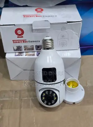 V380 Dual-Lens Bulb Camera Two Cameras 360-Degree Wireless Bulb Camera