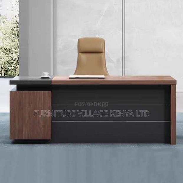 160cm Executive L-Shaped Imported Office Table - thumbnail 3