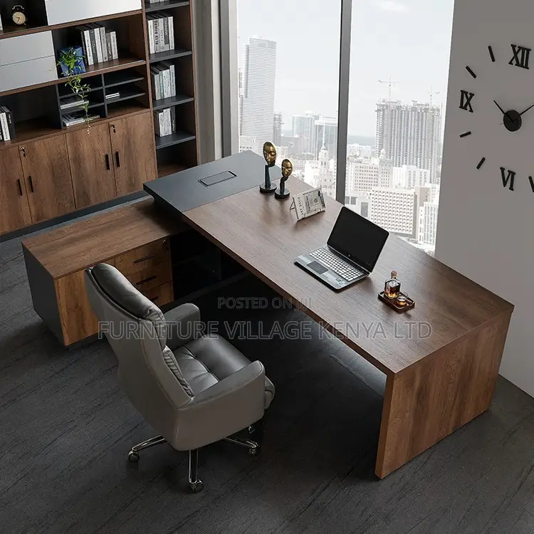 160cm Executive L-Shaped Imported Office Table