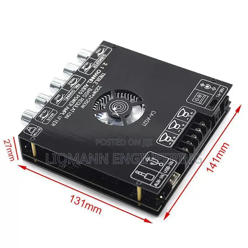 Class D High Power Bt Amplifier Board (2.1 Channel 220w + 220w + 350w)