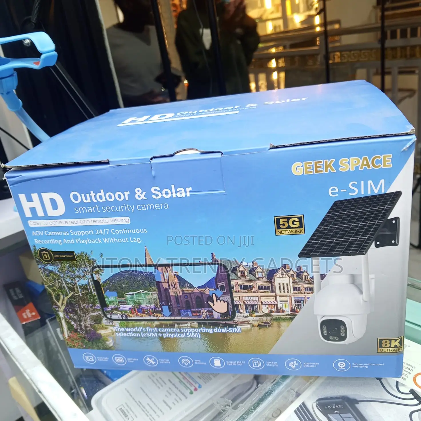 Geek Space Ai Solar Security Camera, 5g Dual Sim Outdoor CCTV