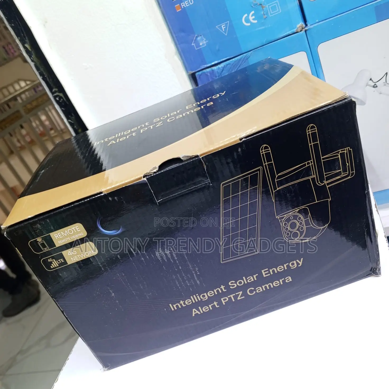Solar PTZ Security Camera 360° Wifi Outdoor CCTV Motion Alert