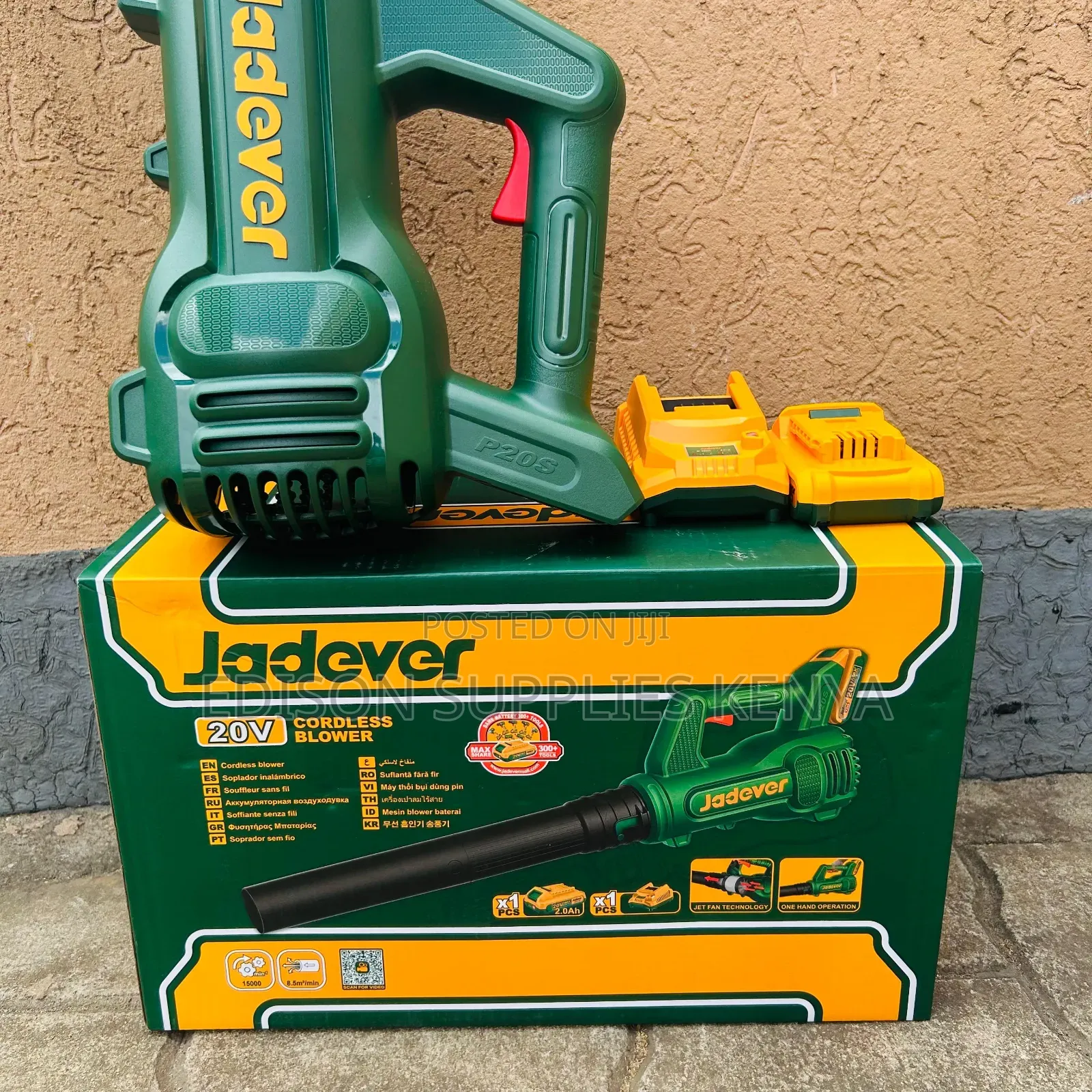 Cordless Leaf Blower 20v Jadever Air Duster Rechargeable Battery