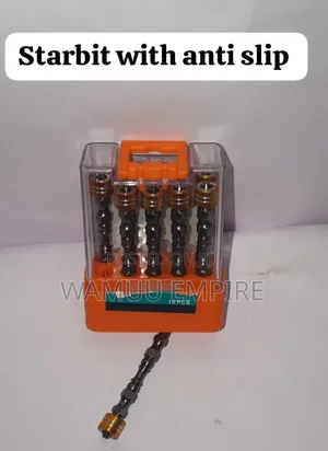 10 Magnetic, Anti-Slip Screwdriver Bits/Starbits".